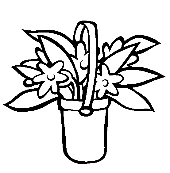 May Basket Coloring Page | Free May Basket Online Coloring
